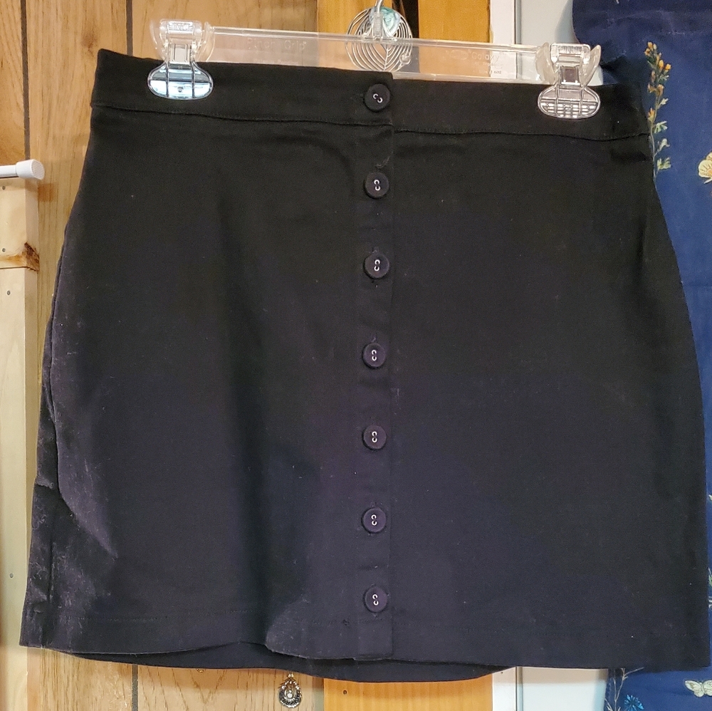 BOGO Button Mini Skirt